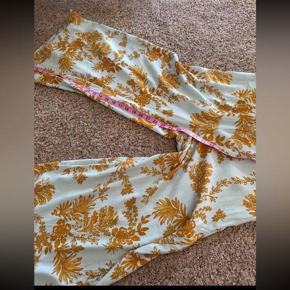 FREE PEOPLE SAGE COMBO BE THE ONE WIDE LEG JUMPSUIT size 4 - Picture 12 of 12